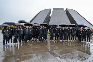 «Նոա» ՖԱ–ի անձնակազմը և ֆուտբոլիստները այցելեցին Ծիծեռնակաբերդ